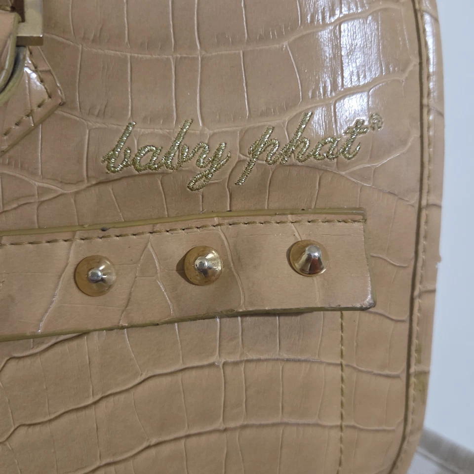 Bolso de Hombro Vintage Baby Phat Y2k Glamour Raro Bordado Adornos Dorados Foto 2 de 4
