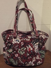 Vera Bradley "Bordeaux Blooms" Satchel