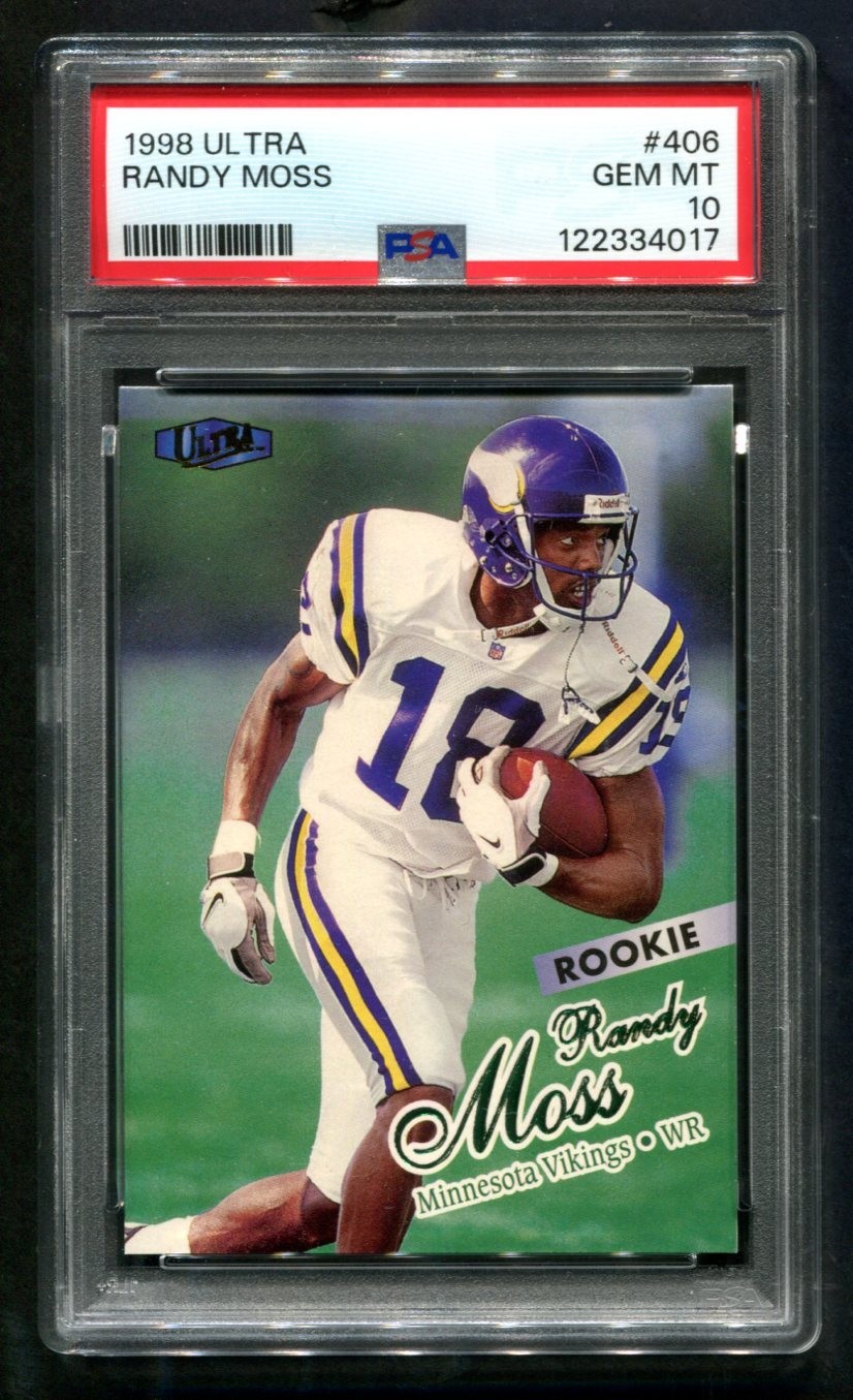 1998 Fleer Ultra Randy Moss RC #406 PSA 10 GEM MINT HOF 💎