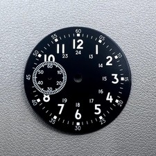 39mm Green Luminous Watch Dial Fit for ETA 6497 Seagull ST3600 Small Second 9