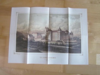 k.k. Genie Akademie bei Kloster Bruck Znaim Kunstdruck 52x37,5cm Faksimile