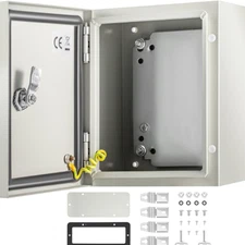 10 x 8 x 6'' NEMA 4X Steel Enclosure Electrical Junction Box SPT-1086