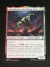 MTG Marvel Super Heroes Abomination, Terrifying Titan 0198