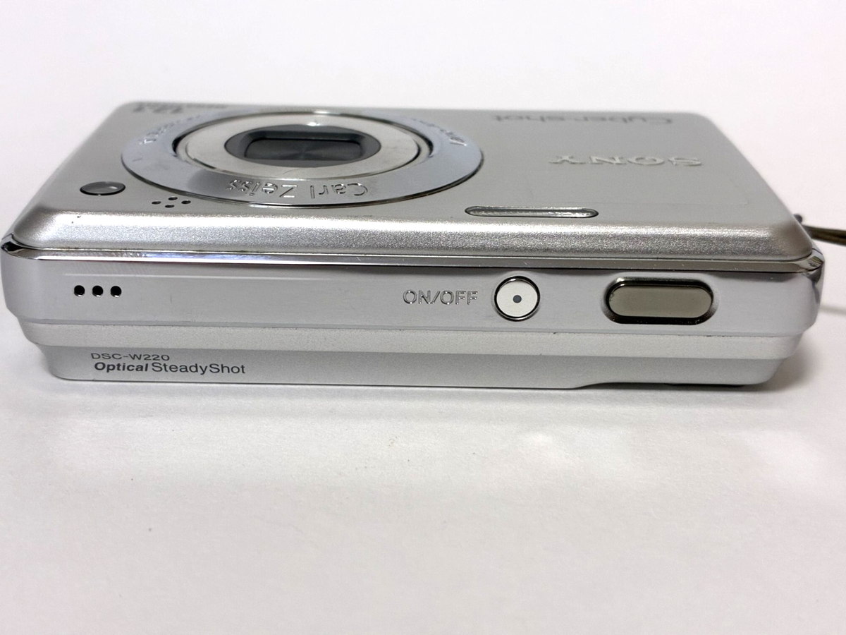 Sony Cyber-shot DSC-W220 Digital Camera - Silver - From Japan in