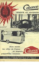 PUBLICITE ADVERTISING 1963  CABANON sports et vacances