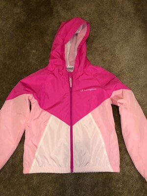 Girls Pink Champion Windbreaker, Size M