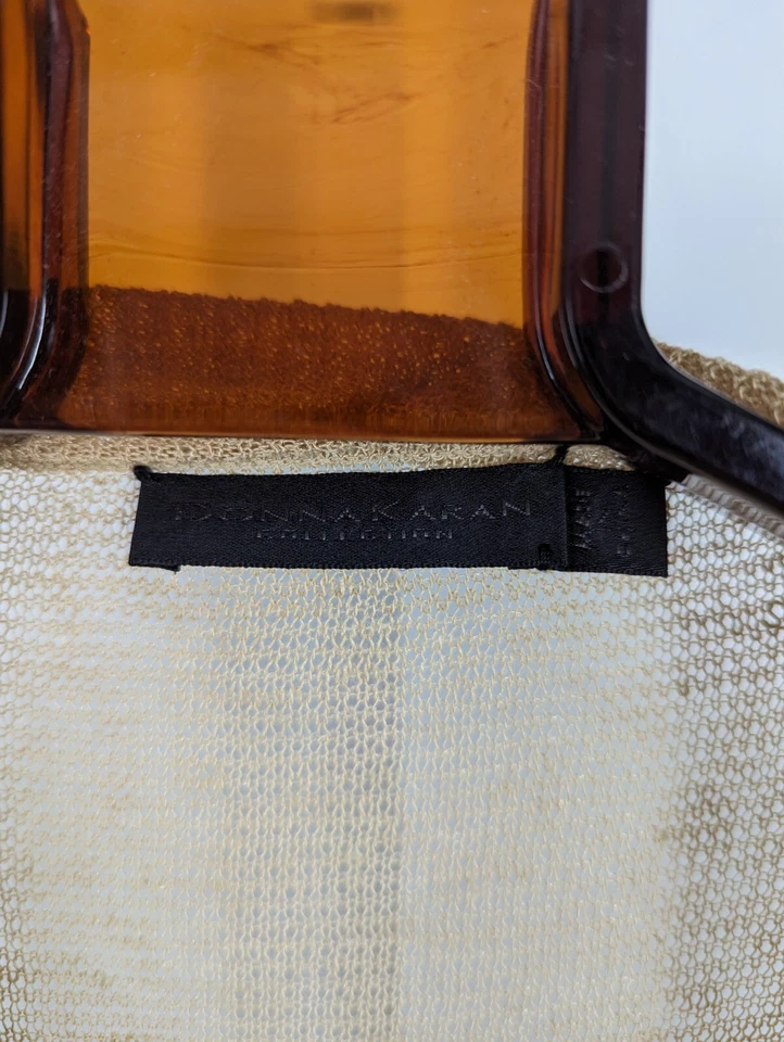 Donna Karan Collection DKNY Natural Fiber Loose Weave Cardigan Sweater Beach - Imagem 3 de 3