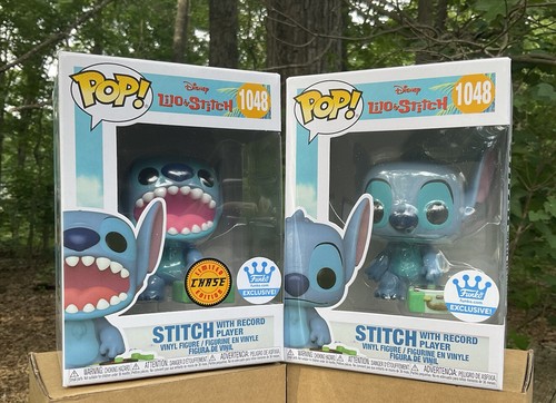 funko pop stitch with record player