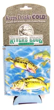 Rivers Edge Products Tropical Bass Washable Fish  Can Cooler Koozie