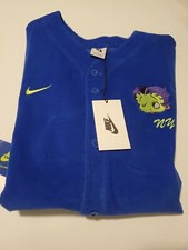 Nike X Olivia Kim Baseball Jersey OVERSIZED FIT: SIZE Medium Blue CT2096-010 NWT