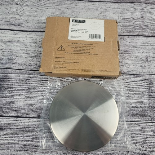Delta AEU25-SS Stainless Steel Drain Cap – Flat Cap, New in Box