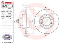 2X Brembo 08.A841.10 Bremsscheibe FüR Land Rover