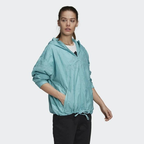adidas Women's W.N.D. Primeblue Multi Sports Jacket FI6744 Blue Spirt Size XS - Picture 7 of 10