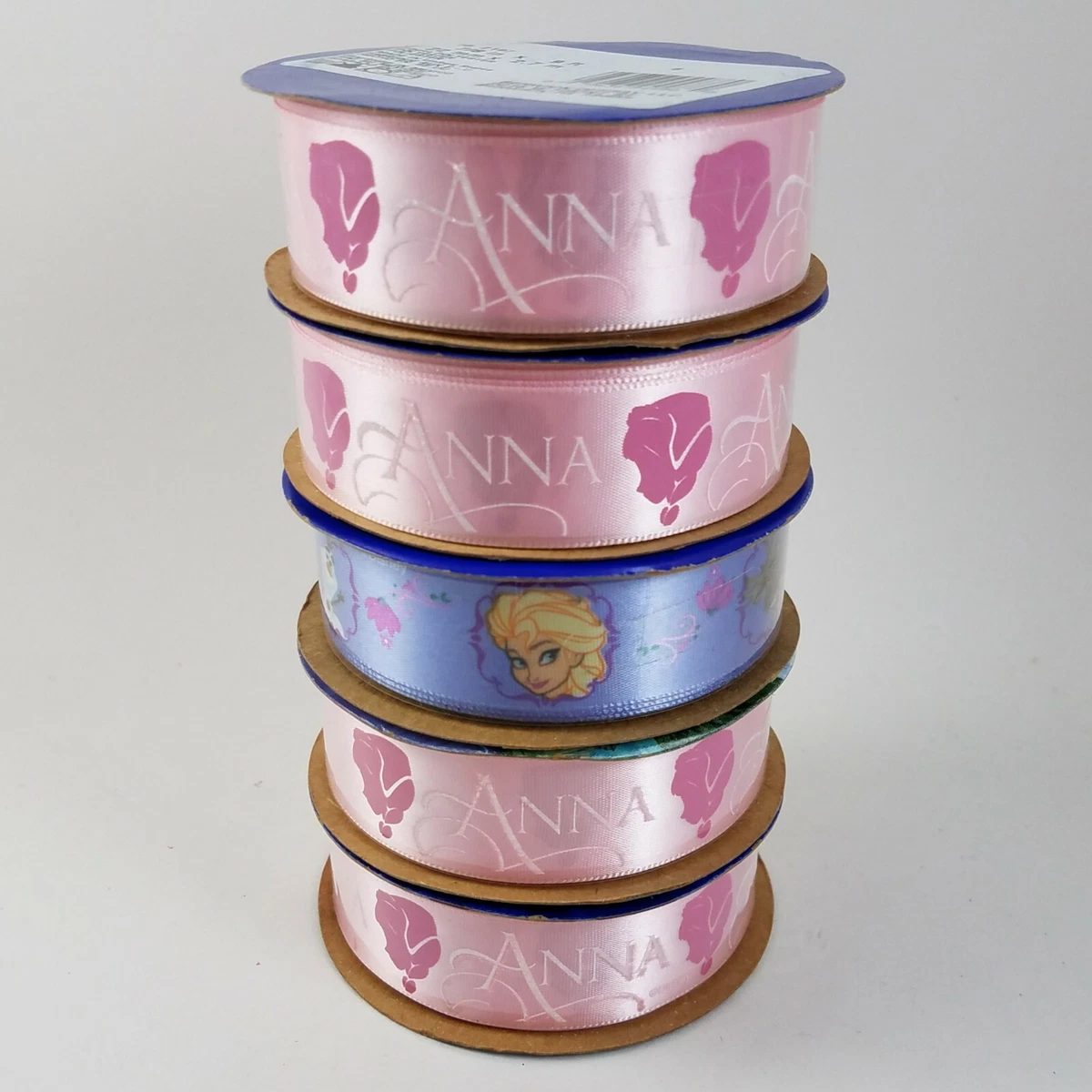 NEW Disney Frozen Ribbon 7/8" wide 3 YARDS Anna Elsa Olaf Sven - LOT OF  FIVE 9ft | eBay