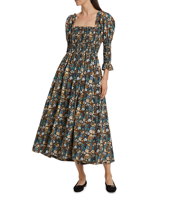 doen bijou dress blue DOEN