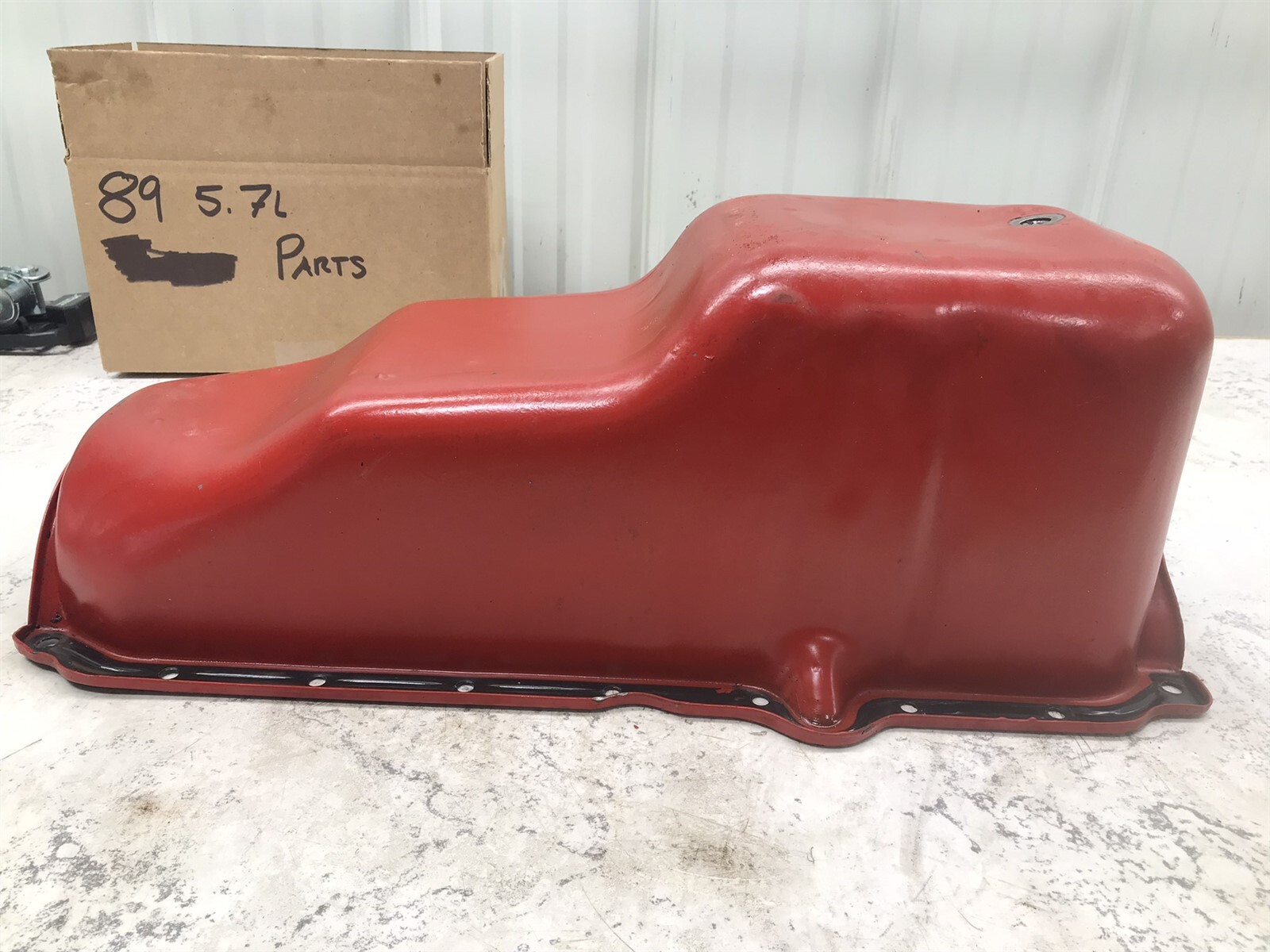 89 Volvo Penta 5.7 L 350 V8 AQ271C GM Boat Engine oil pan eBay