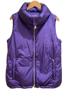 purple sleeveless jacket