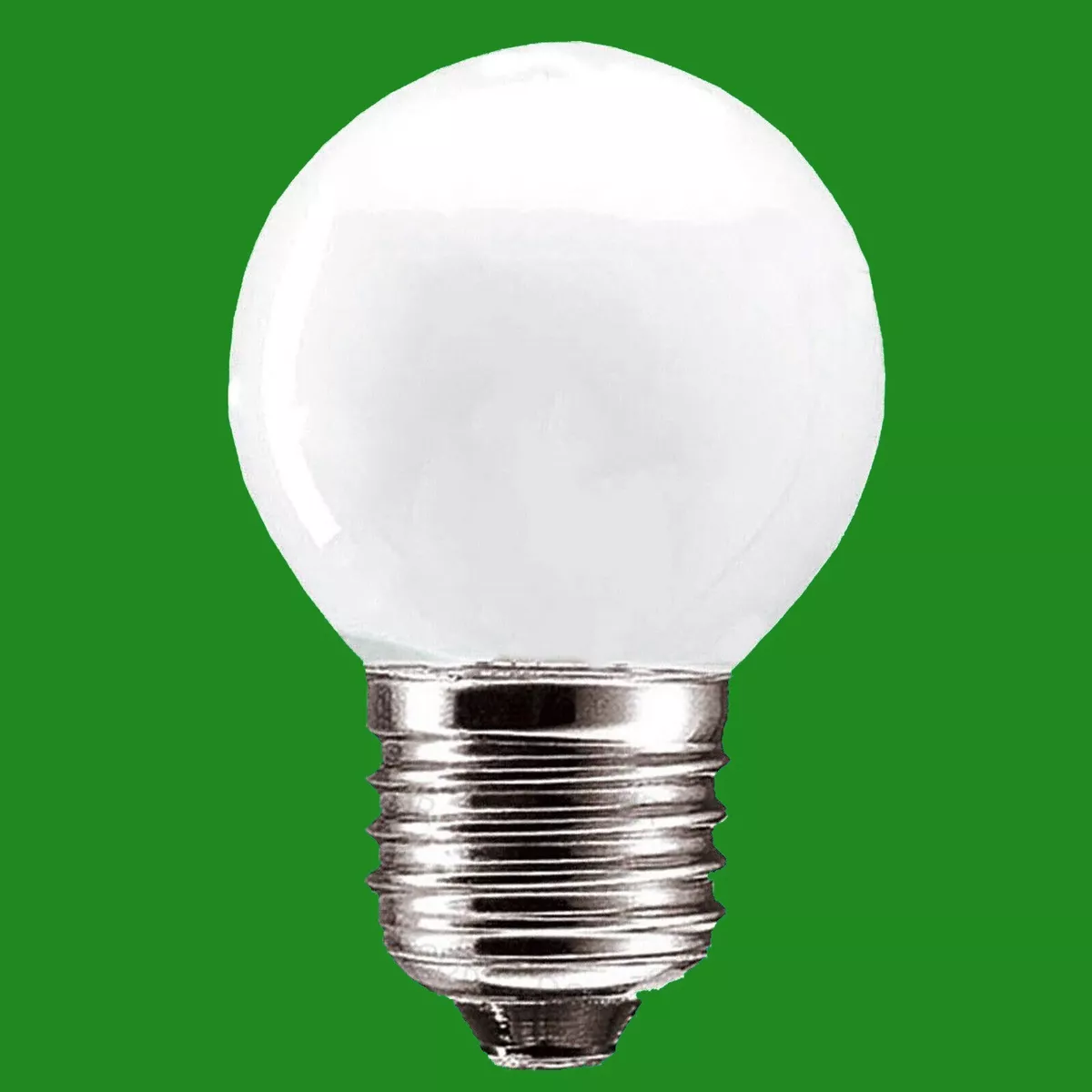 2x 60W Opal Round Golf Ball Dimmable ES E27 Edison Screw Light