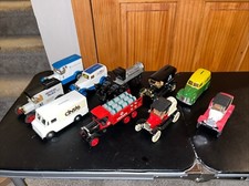 LOT OF 10 VINTAGE ERTL TRUCK And CARS COIN BANKS MOST WITH KEYS