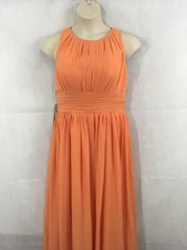 Fancy Long Special Occasion/PromDress Woman  s Size 7 NEW Orange