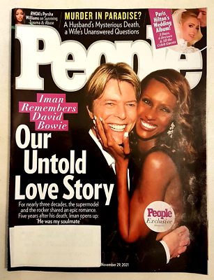 People Weekly Magazine Iman David Bowie Love Story Nov 2021 Paris