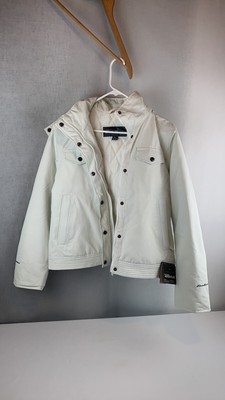 New Eddie Bauer Westridge Bomber Jacket Medium Off White 