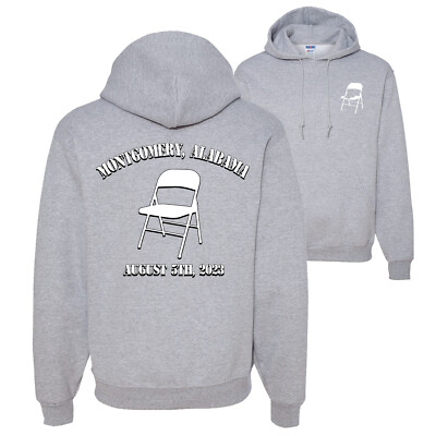 Montgomery Alabama Boat Brawl 2023 Chair Stencil Font Men Women Hoodie