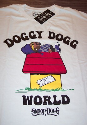 SNOOP DOGG Beware Of Dogg T-Shirt MENS LARGE RAP HIPHOP NEW DOGG
