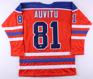 Yohann Auvitu Signed Oilers Jersey (Beckett COA) Playing career 2006–present