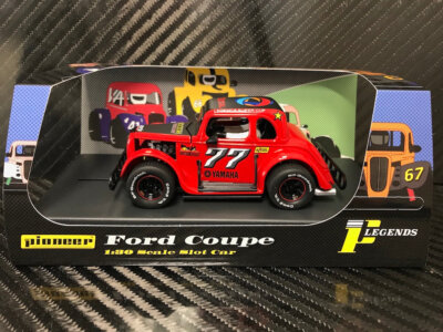NEW Pioneer Legends Racer '34 Ford Coupe Red Slot Car 1/32