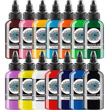 BAODELI 14Pcs Tattoo Ink Set 1 oz 30ml/Bottle Tattoo Inks Pigment Kit PMU