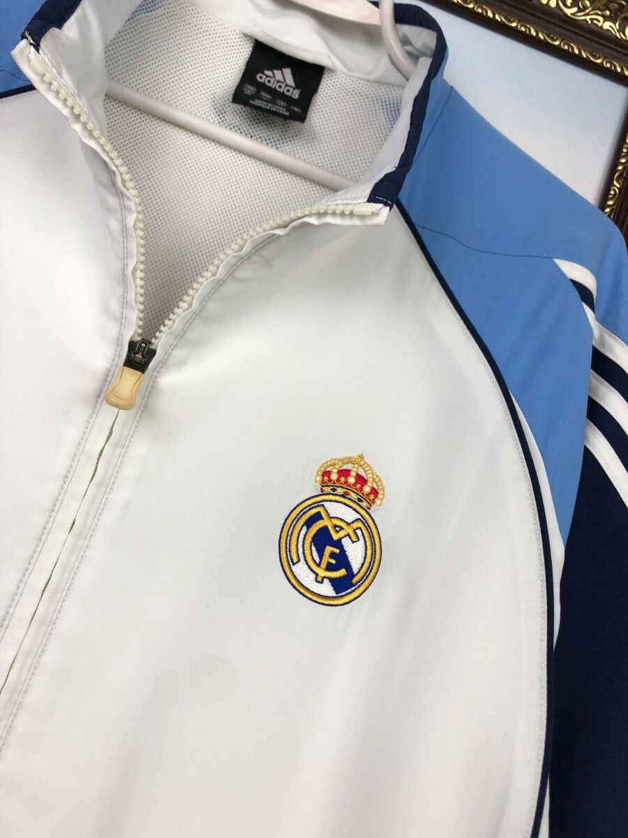 Vintage Adidas Real Madrid Football Jacket Soccer Track Top Vintage Adidas Real Madrid Football Jacket Soccer Track Top