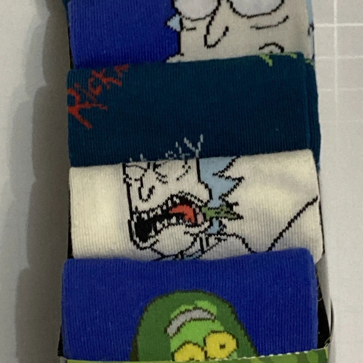 Conjunto Calcetines Primark Rick and Morty US1013 Hombre Azul Blanco Nuevo