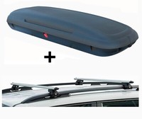 Dachbox CA480L Carbonlook+DachträGer CRV135 FüR FüR Suzuki SX4 5TüRer 06-14