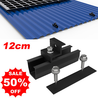 Solarpanel PV Halterung Befestigungsschiene Montageschiene Blechdach Flachdach