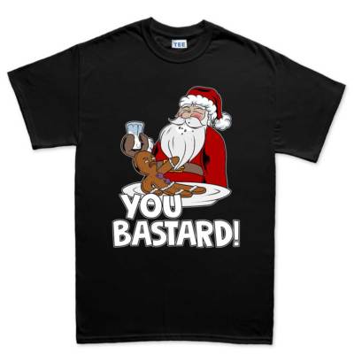 Santa Ginger Bread Man Xmas Christmas New Mens T shirt Tee Top T-shirt