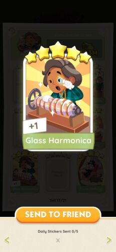 Monopoly GO 5 ⭐️ Sticker - Glass Harmonica⚡️FAST DELIVERY⚡️ - Picture 1 of 1