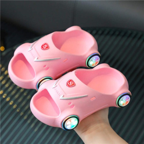 Kids Glowing Slippers Cartoon Car Sandals Children Sandals Anti Slip Boys Girls - Picture 7 of 58