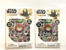Baby Yoda Star Wars The Mandalorian Sticker Book Pack Lot of 2 Over 300 Stickers