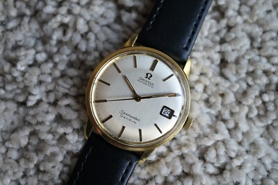 Vintage 1968 Omega Seamaster Geneve Double Signed Dial Automatic  Gold
