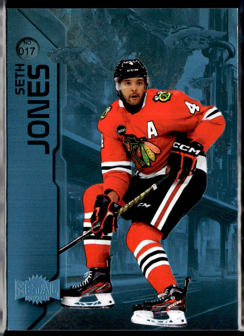 2023-24 SkyBox Metal Universe #17 Seth Jones Spectrum FX Blue