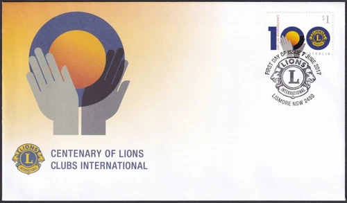 AUSTRALIA - 2017 'CENTENARY OF LIONS CLUB INTERNATIONAL' First Day Cover [D7003]