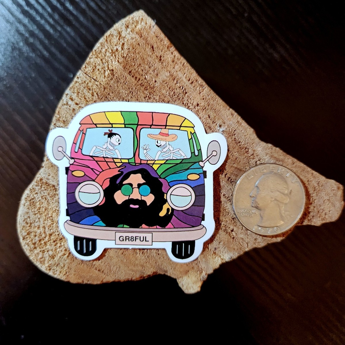 Grateful Dead & Co - Jerry Garcia - VW Peace Rainbow Bus 2