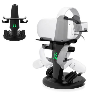 VR Stand, Headset Charging Dock VR Display Stand Accessories for Oculus Quest...