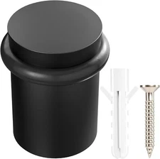 NYCO - Floor Door Stopper Chrome Door Stop - Classy Solid Steel Modern Heavy ...