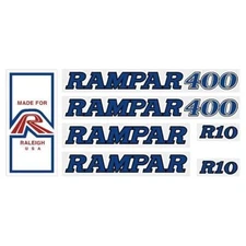 Rampar - 400 R10 blue on clear decal set
