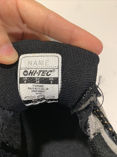Zapatos de Senderismo Hi-Tec Palo Alto EZ JR Gris Gamuza/Goma **NUEVOS CON ETIQUETAS** - Imagen 3 de 11