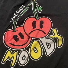 A-Lab Sometimes Moody Black T-Shirt Men’s Size Large 100% Cotton