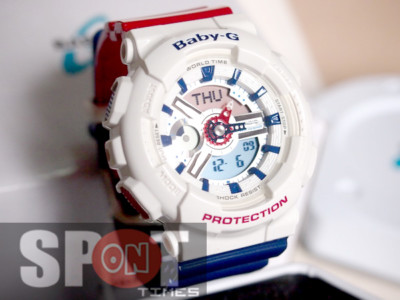Casio Baby-G Tricolor Neon Illuminator Ladies Watch BA-110TR-7A | eBay