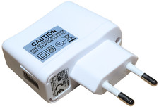 Angle USB Plug Type C Europe South America Switching Adapter White